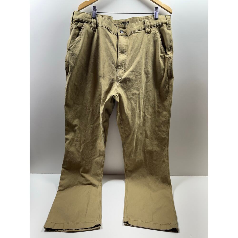 Carhartt Men’s Pants 42X34 Khaki Relaxed Fit Rugged Utility Work Gorpcore